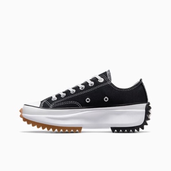 CONVERSE Chuck Taylor Canvas Run Star Hike Platform Low Top Black Women's 7 - Picture 2 of 16